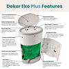 Dekor Eko Plus Diaper Pail, White