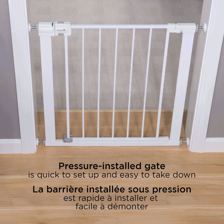 Safety 1st Easy Install Walk-Through Metal Gate- White