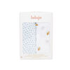Lulujo - Cotton Muslin Swaddles 2 Pack - Bees + Blue Dots