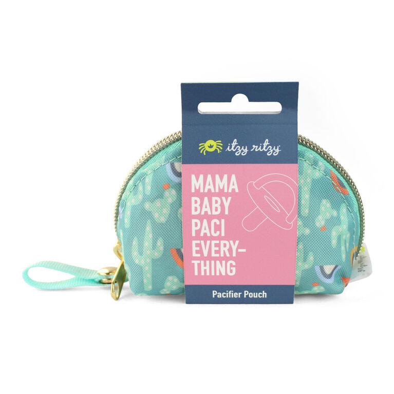 Itzy Ritzy Paci and Everything Pouch - Cactus - English Edition