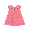 Koala Baby Short Sleeve Pink Heart Polka Dot Dress - 18 Month