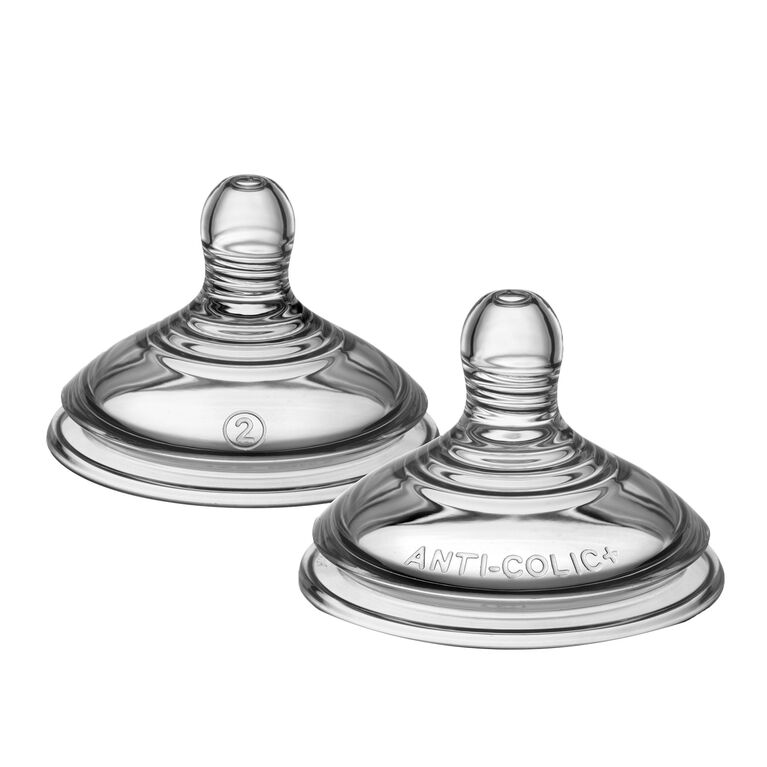 Tétine Anti-Coliques Avancée de Tommee Tippee Débit Moyen, Paq. De 2.