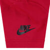 Nike French Terry Short Set - Black and Red Heather - Size 4T