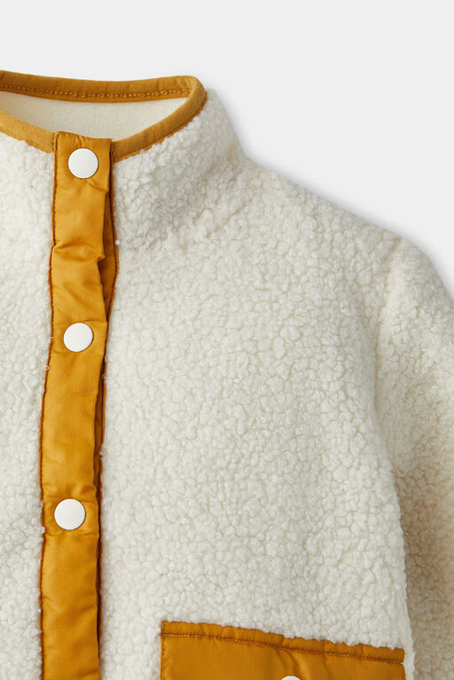 Teddy Fleece Jacket Yellow 18-24M