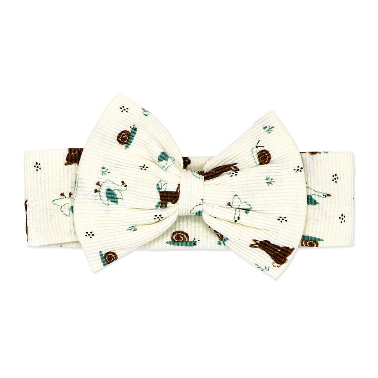Baby Mode 3 Piece Legging and Headband Set: Team Bunnies 12M