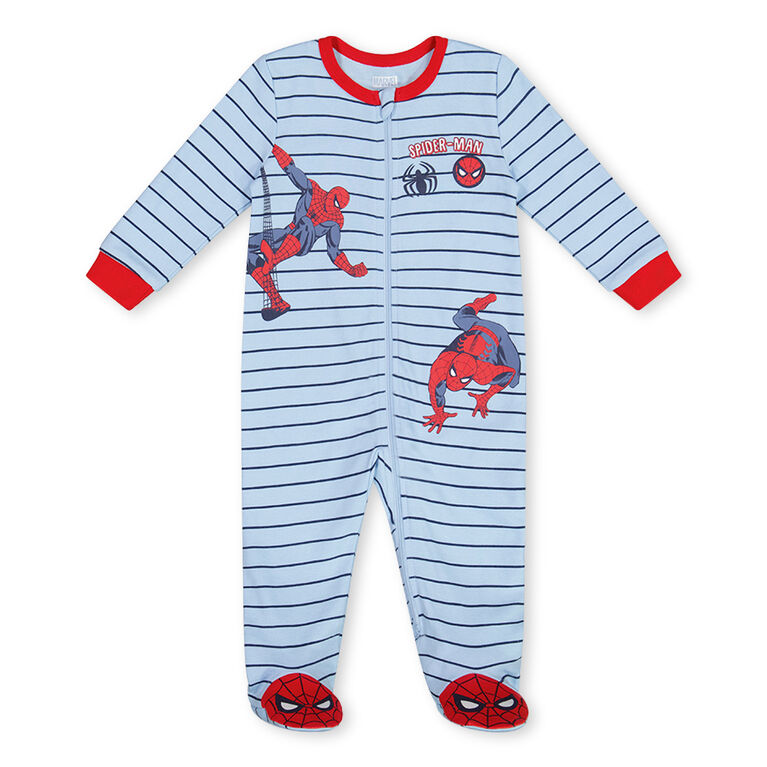 Spiderman Sleeper Blue 3/6M