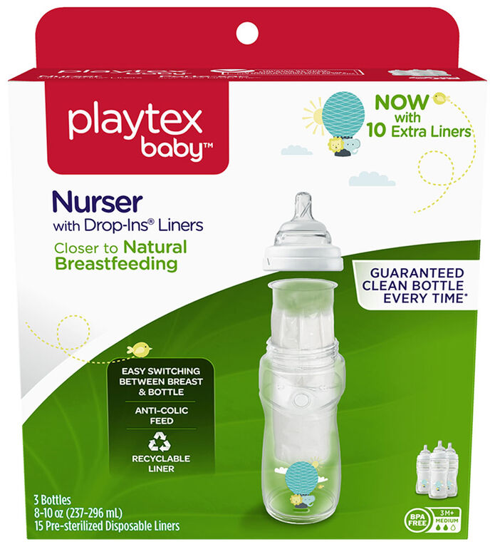 Sacs pour porte-sac naturel de Playtex Baby - 10oz - Boîte de 100