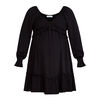 Motherhood - Long Sleeve Smocked Dress - Black - S
