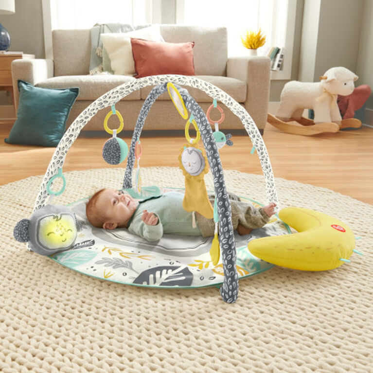 Fisher-Price - Tapis d'activités Snugamonkey Go Bananas - Notre exclusivité