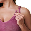 Bravado! Designs Soutien-gorge de maternité et d’allaitement Body Silk Seamless, Berry Jacquard, Petite