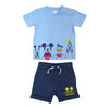 Disney Mickey Mouse ensemble Short 2 pièces - Bleu, 6 mois