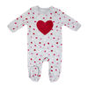 Sterling Baby 2 Piece Footie Set: Pink Heart  6M