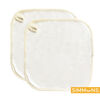 Simmons 3 Pièces Ensemble De Bain En Bambou Blanc/Taupe