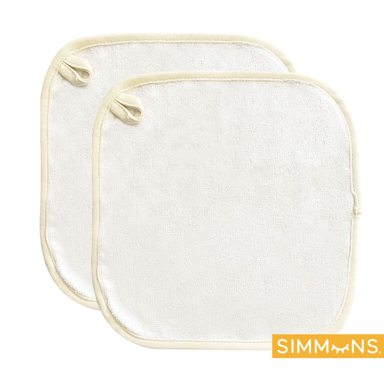 Simmons 3 Pièces Ensemble De Bain En Bambou Blanc/Taupe
