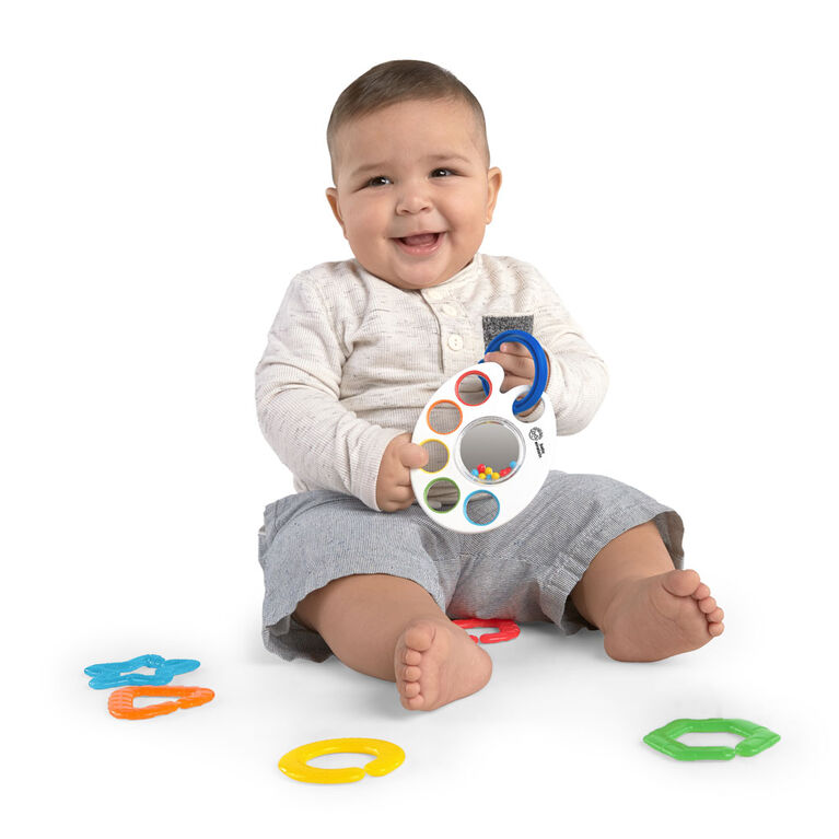 Shake, Rattle & Soothe Take-Along Textured Teether Link Toy - BPA Free