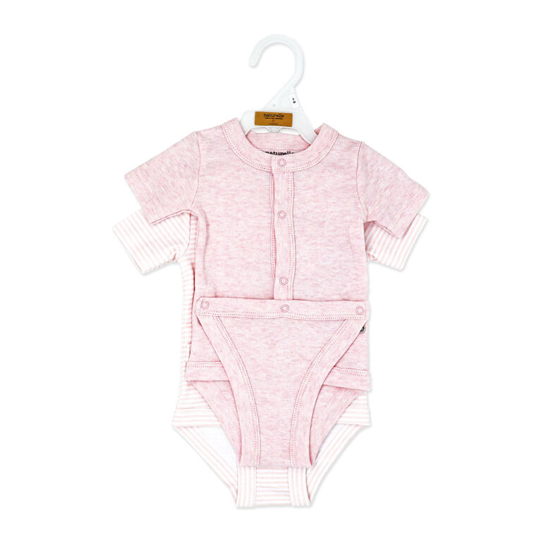 Naturelle 2 Pack Diaper Vest: Pink