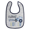 Baby Essentials - Cutest Little Brother Bib 3Pk