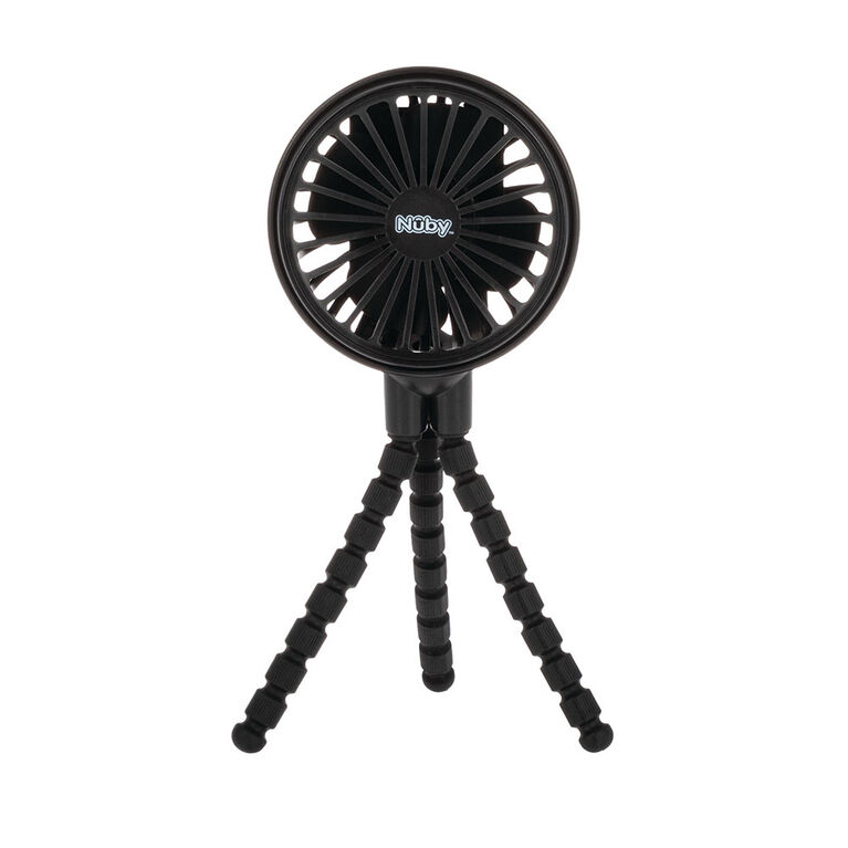 Ventilateur Portatif a pied flexible de Nuby - Noir