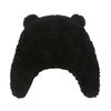 FlapJackKids - Baby, Toddler, Kids, Boys Reversible Sherpa Fleece Hat - Double Layered - Black Bear/Aviator - Small 6-24 months