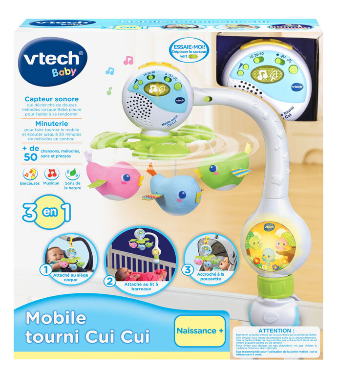 VTech Soothing Songbirds Travel Mobile  - French Edition