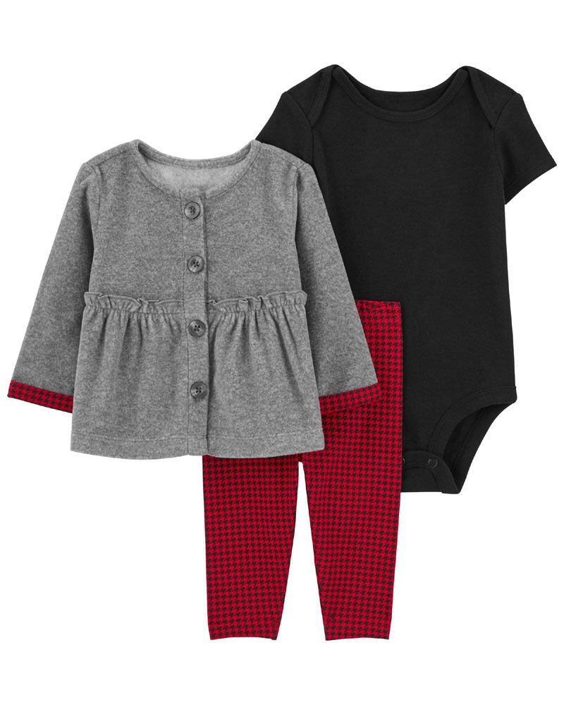 Carters red deals cardigan
