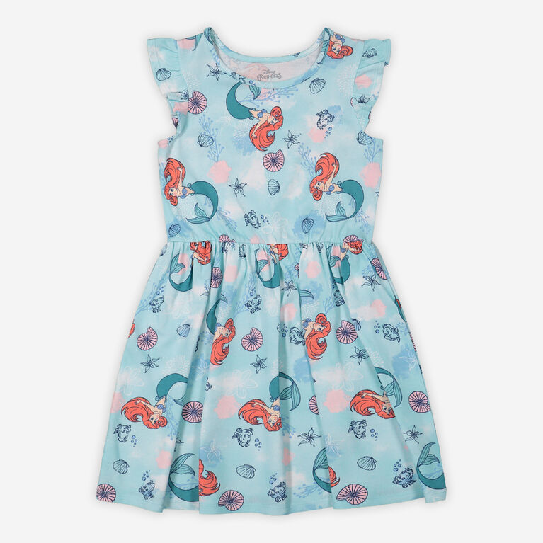 Disney Ariel Dress Blue 4-5
