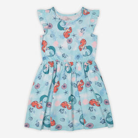 Disney Ariel Dress Blue 4-5