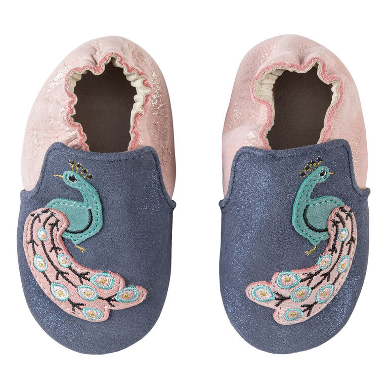 Robeez Soft Soles Peacock Navy 0 6m Babies R Us Canada