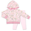 Ensemble 2 pièces Koala Baby Petit Faon - chandail à capuche et jambières à motif floral, 18 Mois