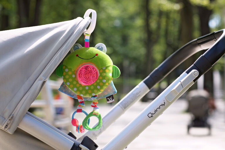 Benbat - Dazzle Friends Travel Toy - Frog / Green / 0-24 Months Old