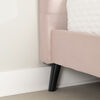 Maliza Twin Upholstered Bed Pale Pink