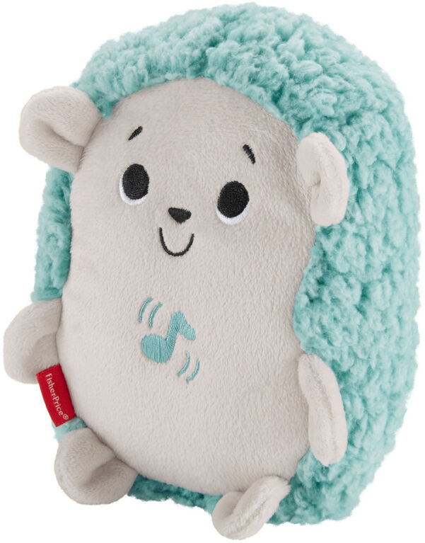 Fisher-Price Calming Vibes Hedgehog Soother Plush Sound Machine for Baby, Blue