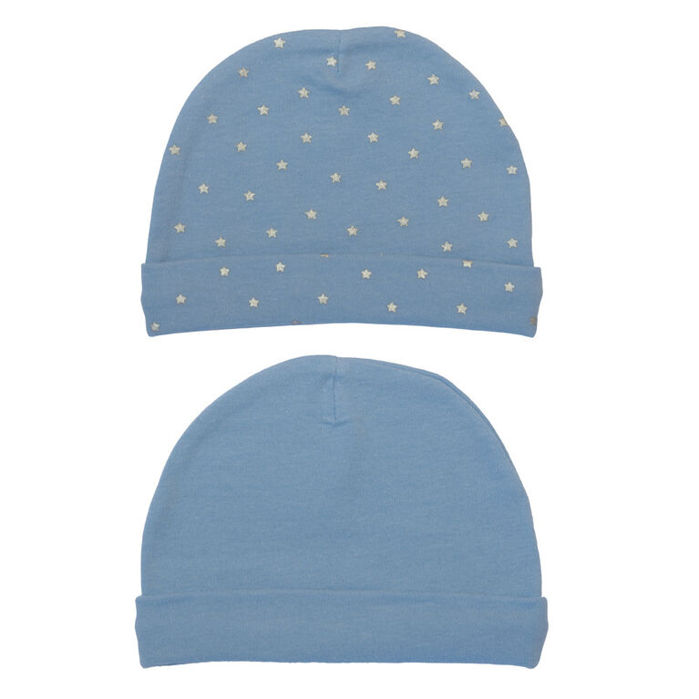 Koala Baby 2 Pack Baby Hats - Blue, size 0-3 months