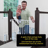 Safety 1st Top of Stairs Expanding Metal Gate - White