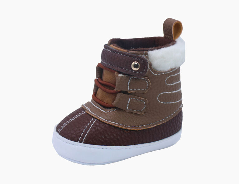 Bottillons brun pour bébé garçon de First Steps Taille 2, 3-6 mois