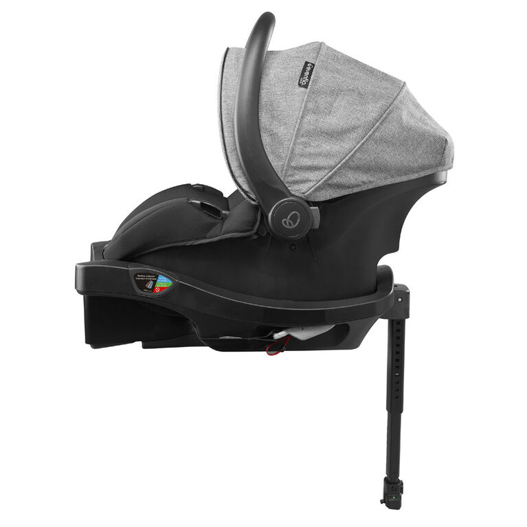 Evenflo GOLD SensorSafe LiteMax DLX Smart Infant Car Seat with SafeZone Load Leg, Moonstone