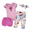 Mini Hop 4 Piece Set: Pink Floral