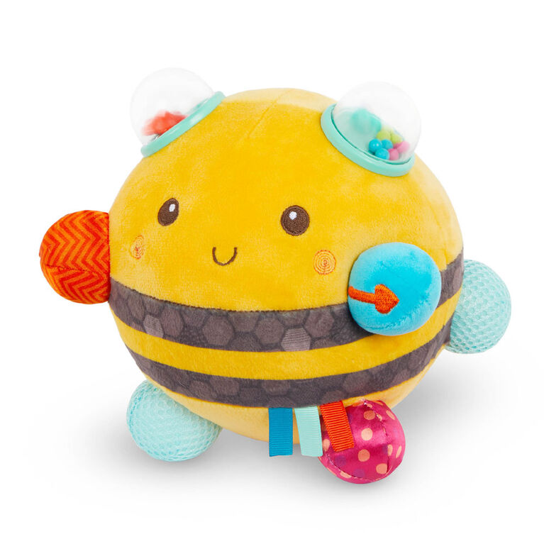 B. toys, Fuzzy Buzzy Bee, Sensory Plush Toy