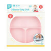 Bumkins Silicone Grip Dish, BPA Free - Pink