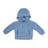Baby Mode Ensemble jogging matelass&eacute; &agrave; capuche 2 pi&egrave;ces : bleu 12 mois