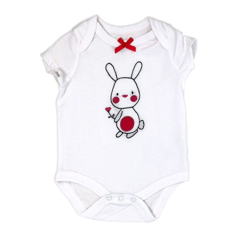 Sterling Baby 3 Pièces gaze short ensemble : Lapin rose