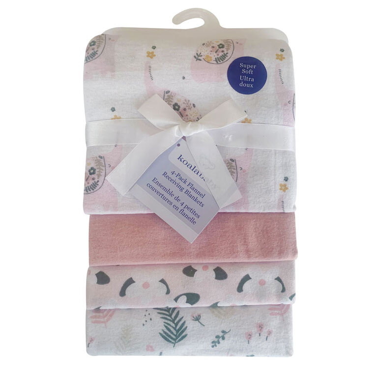 Koala Baby - 4 Pk Receiving Blankets Zen Elephant