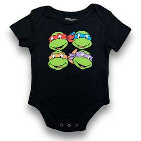 TMNT Short Sleeve Bodysuit - Black