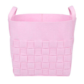 Sammy and Lou Pink Woven Felt Storage Basket