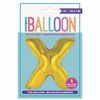 14" Gold Letter Balloons - X