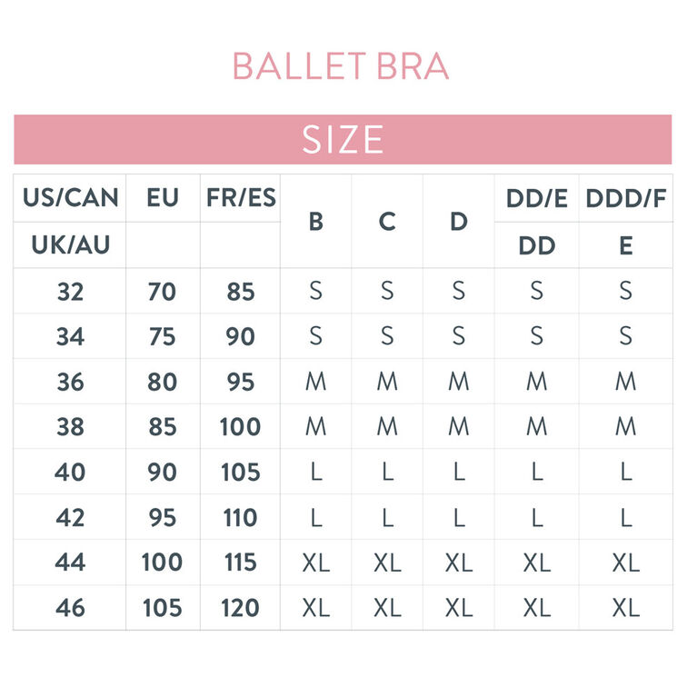 Bravado Designs Soutien-gorge d'allaitement Ballet - Noir, Petite.