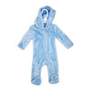Baby Mode  Soild Blue Fleece Pram 3-6M