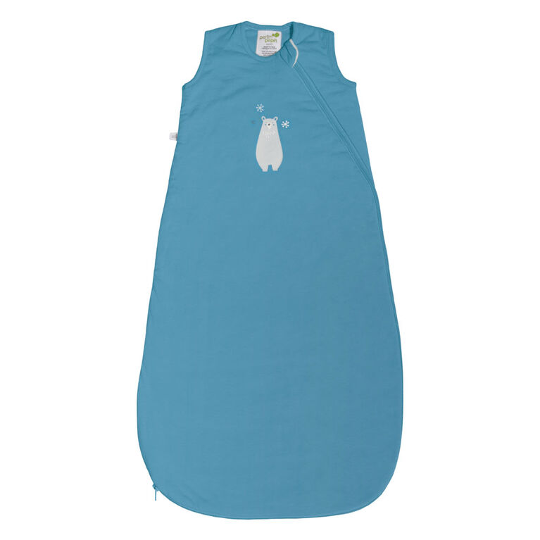 Perlimpinpin 1 TOG Quilted cotton sleep bag - Blue Bear, 0-6 Months
