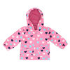 Northpeak Baby Girls Fashion Jacket- Candy Pink Hearts - 12 Months
