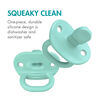 Boon JEWL Orthodontic Silicone Pacifier Stage 1 - 2 pack - Teal